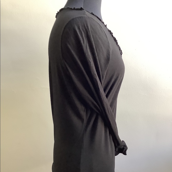 Ruffle Neck Long Sleeve Top - Picture 3 of 4